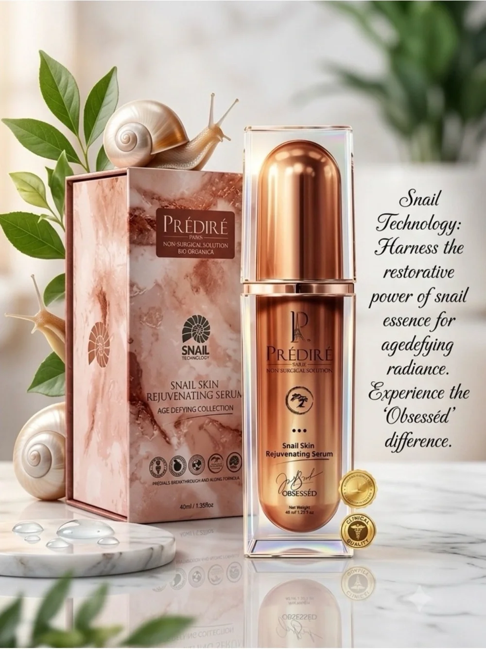 PP Snail Mucin Rejuvenating Firming Skin Cell Renewal Serum~ Retail $980